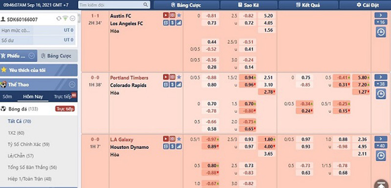 Hướng dẫn cách xem running ball căn bản cho tân thủ