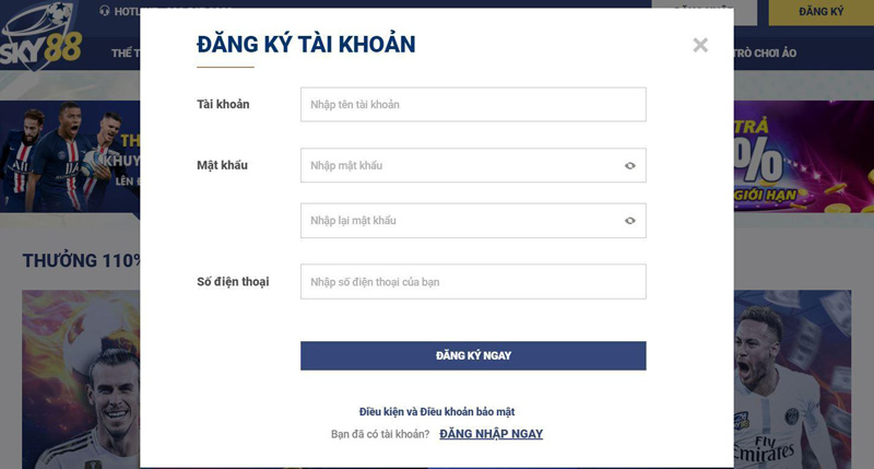 Đăng ký Sky88